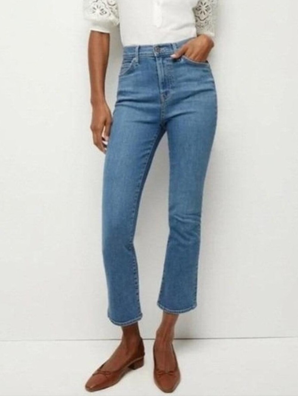 Veronica Beard Size 29 Carly Kick Flare High Rise Blue Jean